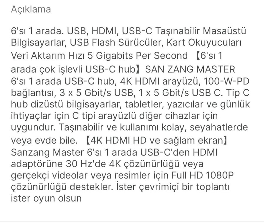 USB C HUB 6 PORT - Görsel 4