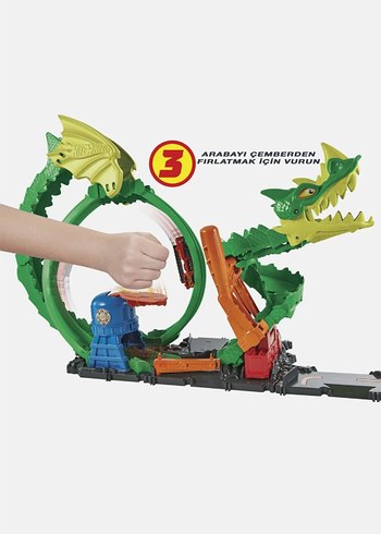 hot wheels ejderhayla mücadele pisti - Görsel 5