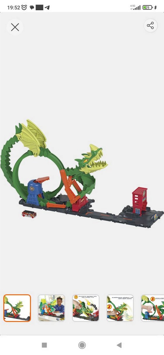 hot wheels ejderhayla mücadele pisti - Görsel 2