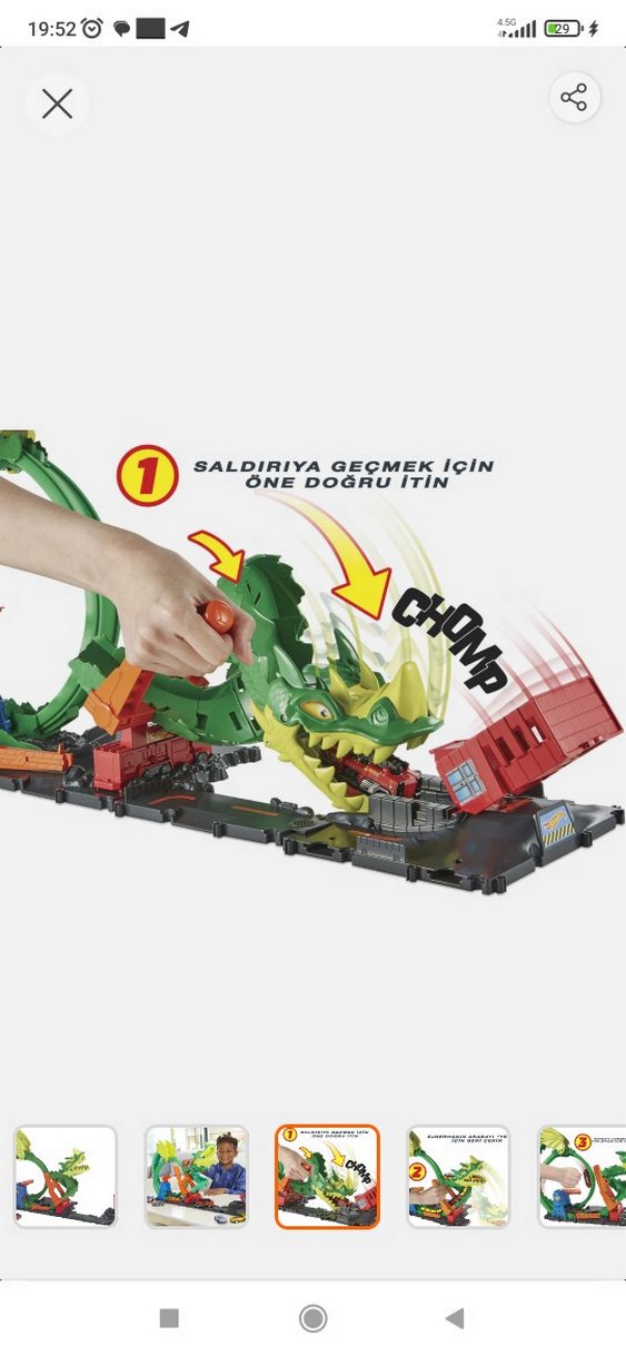 hot wheels ejderhayla mücadele pisti - Görsel 3