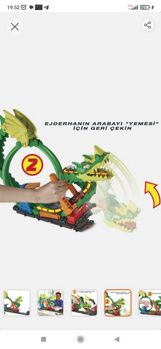 hot wheels ejderhayla mücadele pisti - Görsel 4