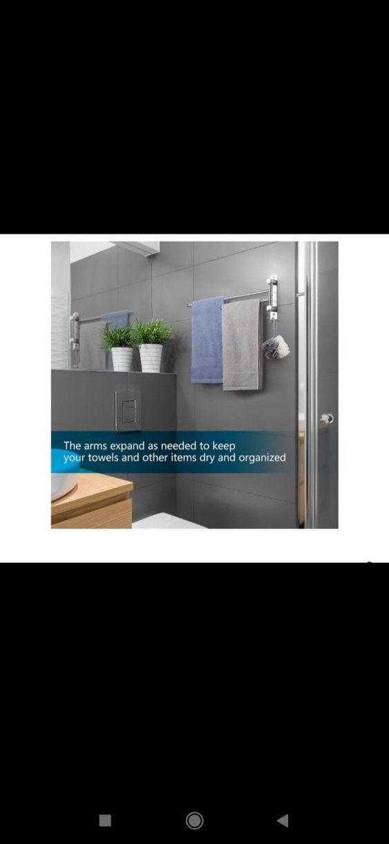 Gri Modern Çift Kollu Havluluk - Görsel 3