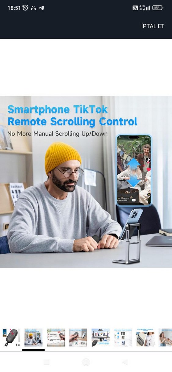 Siyah Kablosuz Uzaktan Kumanda - Görsel 2