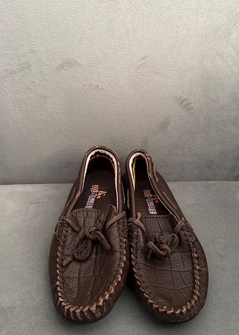 Kahverengi Deri Erkek Çocuk Loafer Ayakkabı - Görsel 2