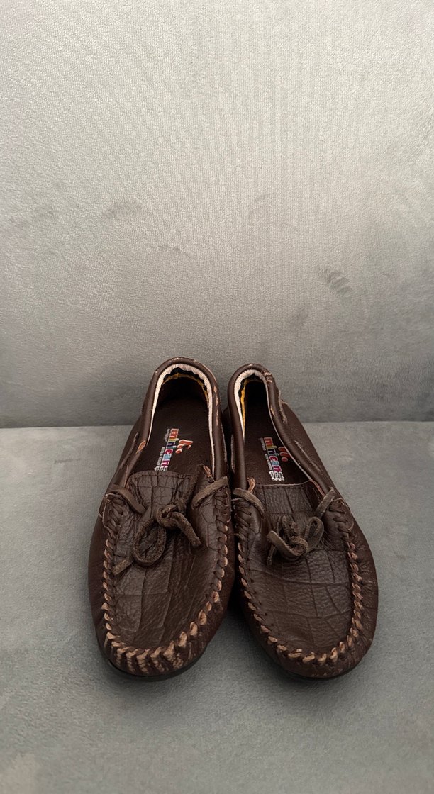 Kahverengi Deri Erkek Çocuk Loafer Ayakkabı - Görsel 2