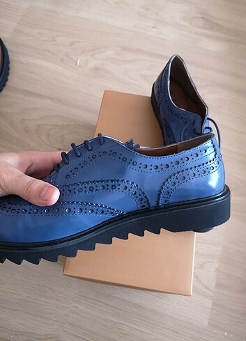 Diğer Deery hakiki deri rugan oxford ayakkabi
