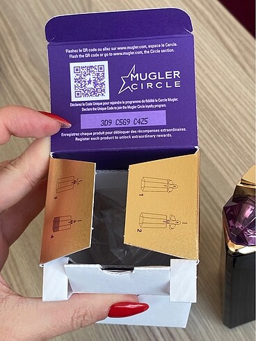  Beden ORİJİNAL BİRKAÇ KEZ KULLANILMIŞ Mugler Alien Edp Parfüm QR'lı Ku