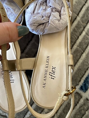 40 Beden kahverengi Renk Anne klein dolgu topuk yazlık