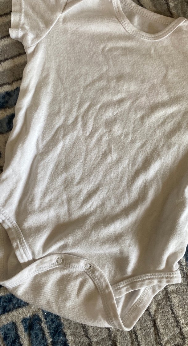 Bebek Erkek Kısa Kollu Beyaz Body - Görsel 2