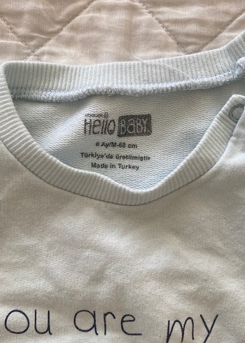 Gri Uzun Kollu kız Bebek Body - Görsel 2