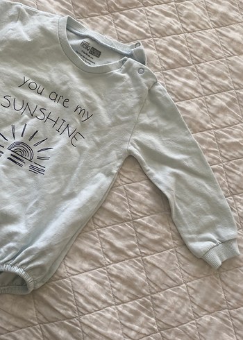 Gri Uzun Kollu kız Bebek Body - Görsel 3