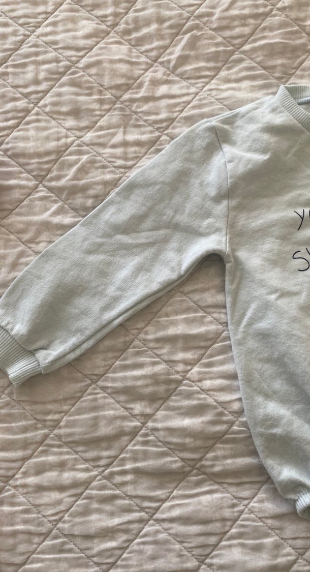 Gri Uzun Kollu kız Bebek Body - Görsel 5