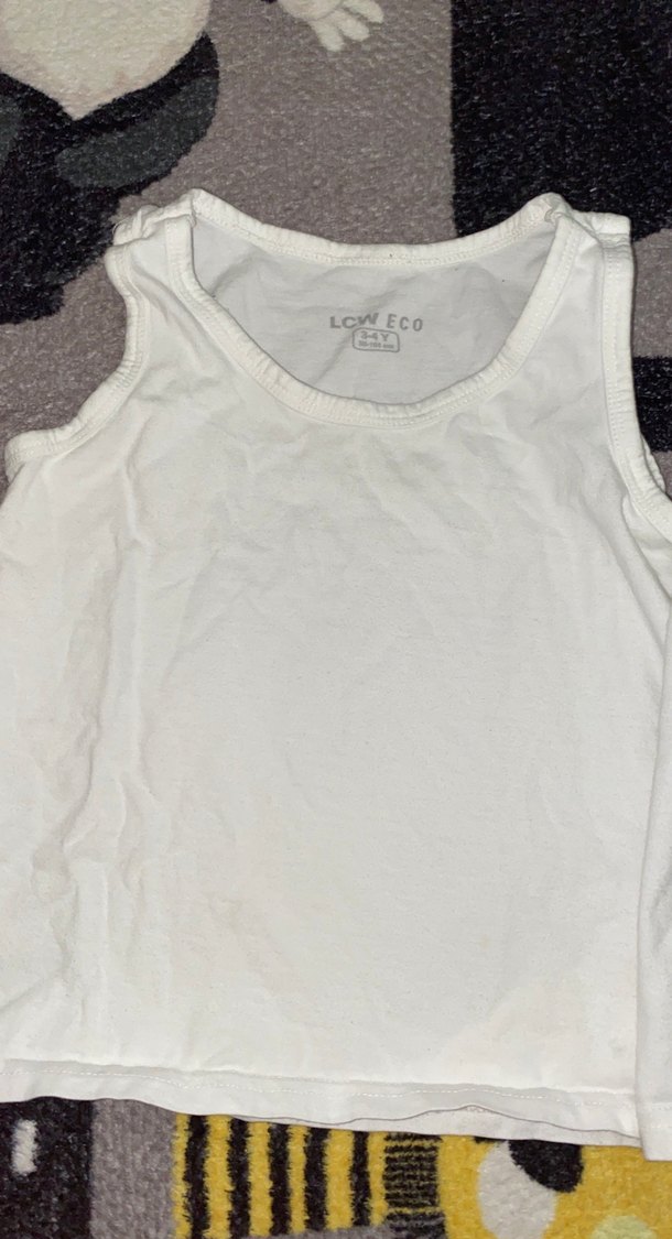 Beyaz Çocuk Atlet 2'li Paket - Görsel 4