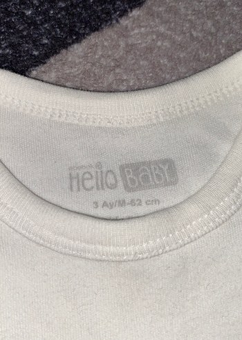 Beyaz Baskılı Kısa Kollu Bebek Body - Görsel 2