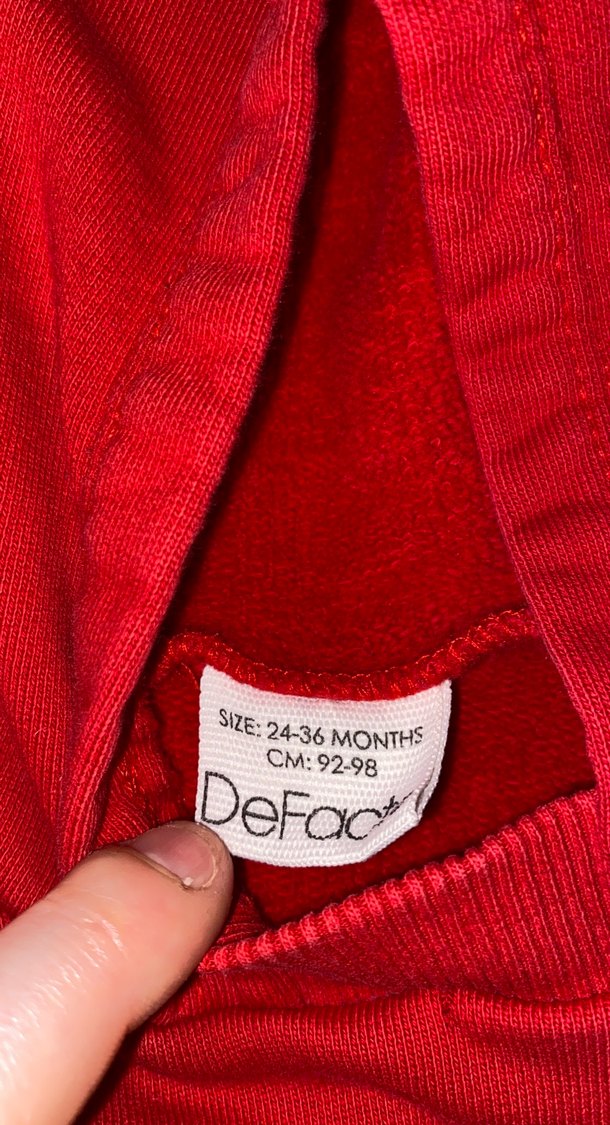 Kırmızı Kapüşonlu Erkek Çocuk Sweatshirt - Görsel 2