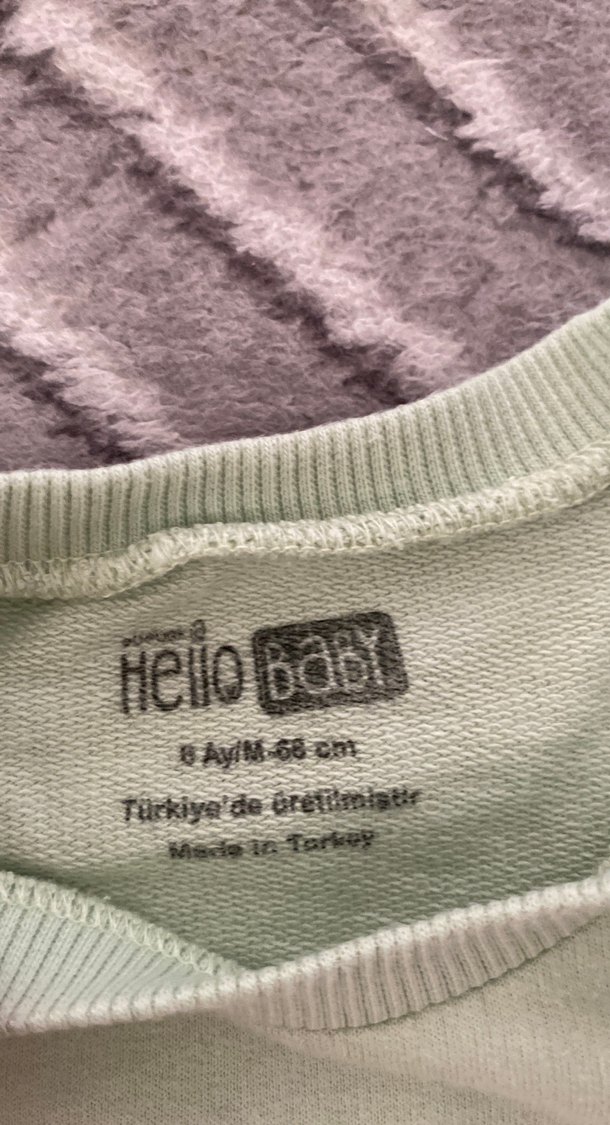 Uzun Kollu Yeşil Bebek Body - Görsel 2