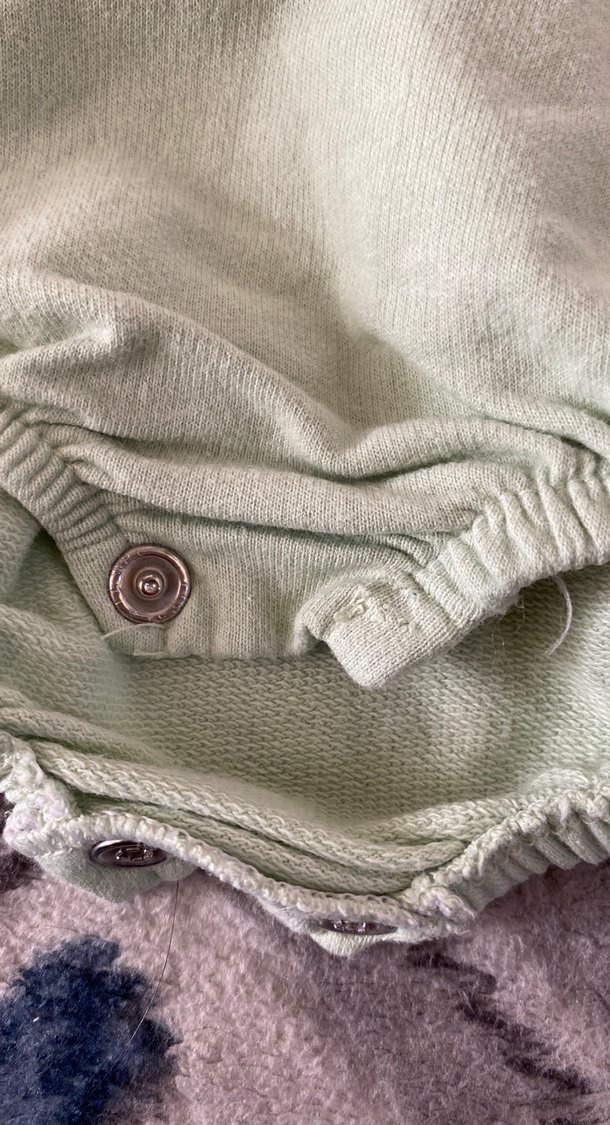 Uzun Kollu Yeşil Bebek Body - Görsel 3