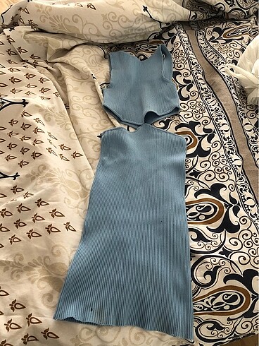Kadın Bersha Mavi Mini Elbise