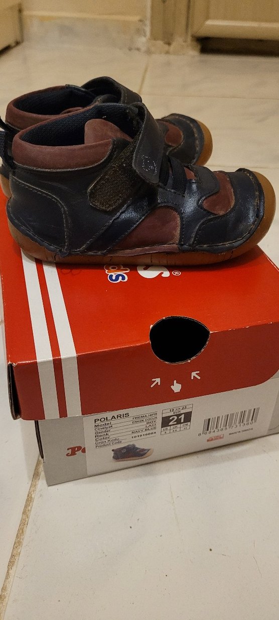 Polaris Kahverengi Erkek Bebek İlk Adım Ayakkabısı - Görsel 2