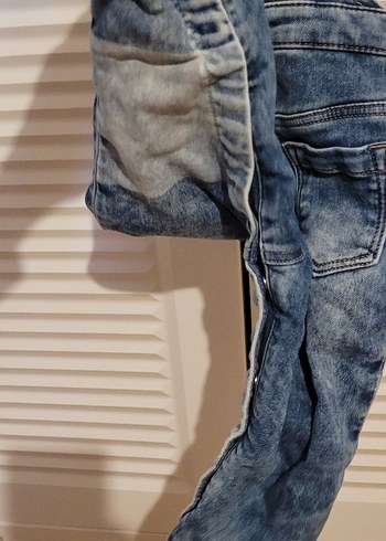 Mavi Batik Desenli Jean Tulum - Görsel 7