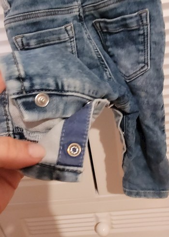 Mavi Batik Desenli Jean Tulum - Görsel 6