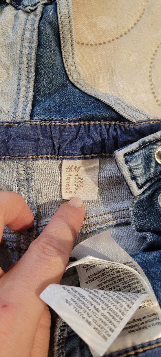 Mavi Batik Desenli Jean Tulum - Görsel 5