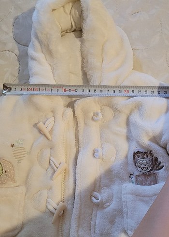 Beyaz Kürklü Bebek Kaban - Görsel 3