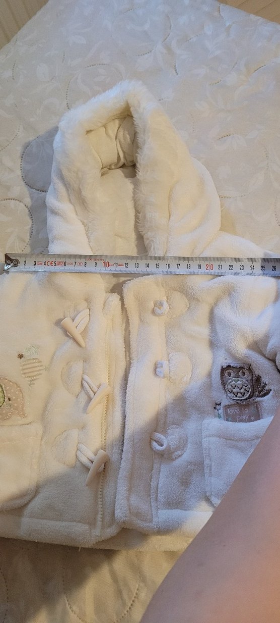 Beyaz Kürklü Bebek Kaban - Görsel 3