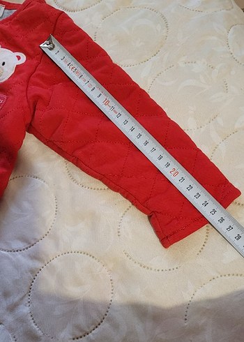 Düğmeli Bebek Kırmızı Ceket - Görsel 5