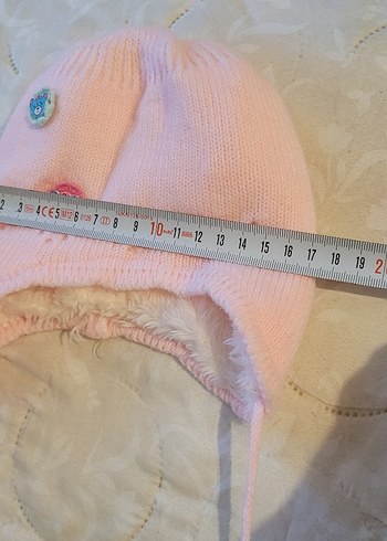Nakışlı Pembe Örgü Çocuk Bere - Görsel 4