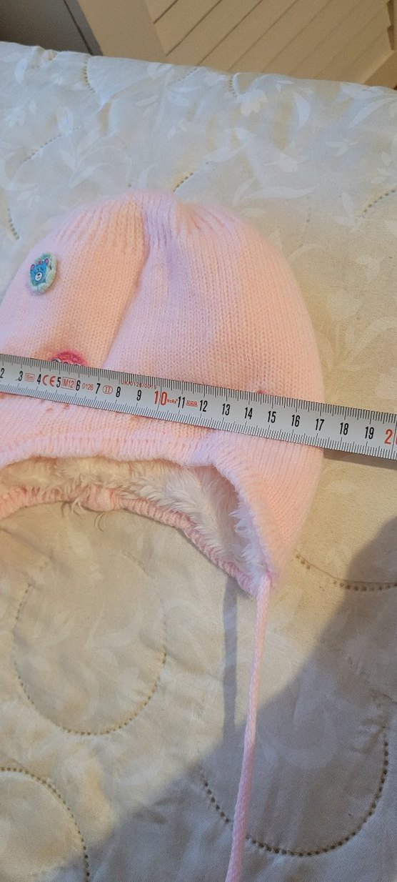 Nakışlı Pembe Örgü Çocuk Bere - Görsel 4