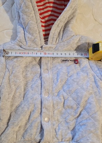 Kapüşonlu Gri Erkek Çocuk Mont - Görsel 3