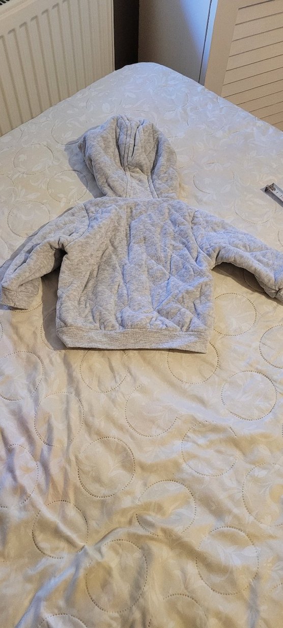 Kapüşonlu Gri Erkek Çocuk Mont - Görsel 4