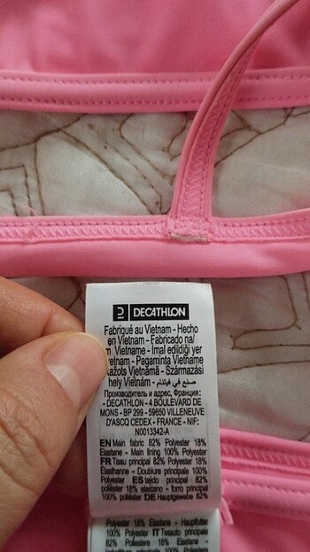 7 Yaş Beden pembe Renk Kız çocuk bikini takımı