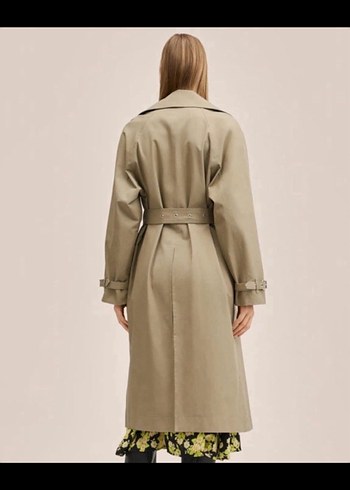 MANGO Bej Midi Trençkot - Görsel 3