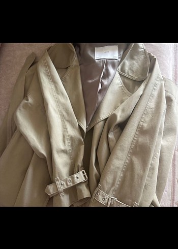 MANGO Bej Midi Trençkot - Görsel 2