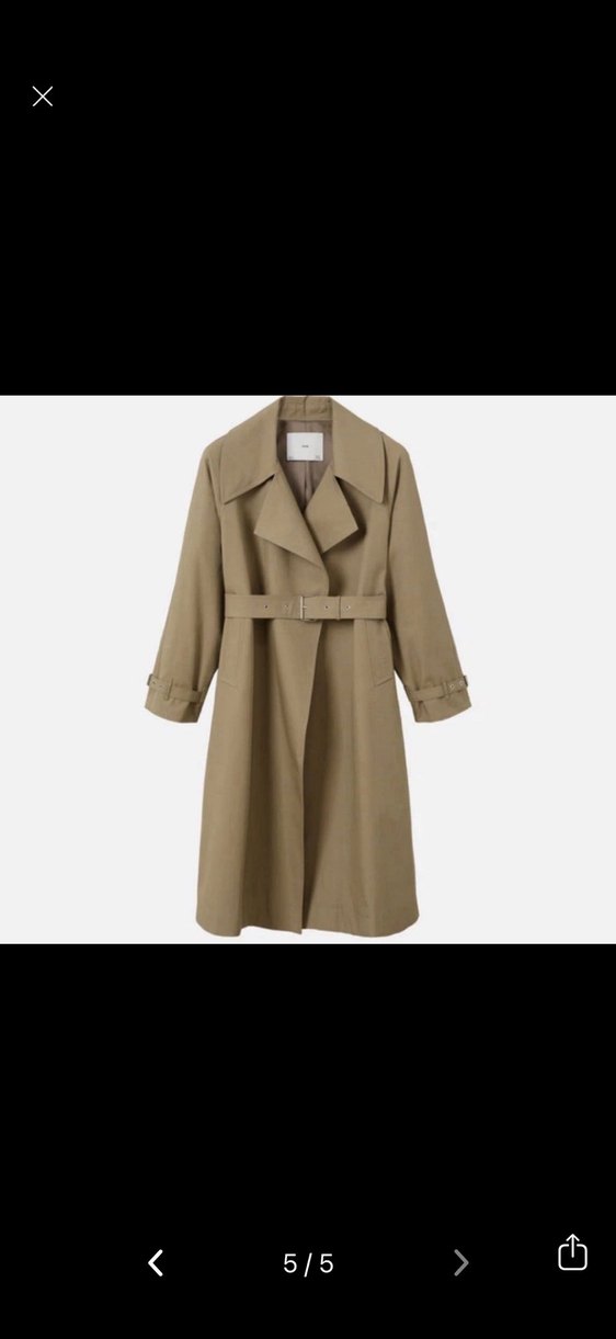 MANGO Bej Midi Trençkot - Görsel 5