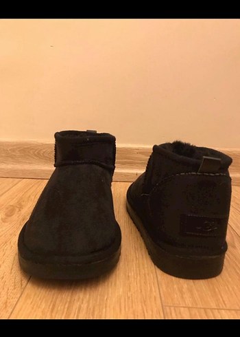 Siyah Süet Dolgu Topuk Kadın Bot replika ugg - Görsel 2