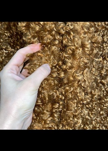 ZARA Kahverengi Kürklü Midi Kadın Yün Ceket - Görsel 4