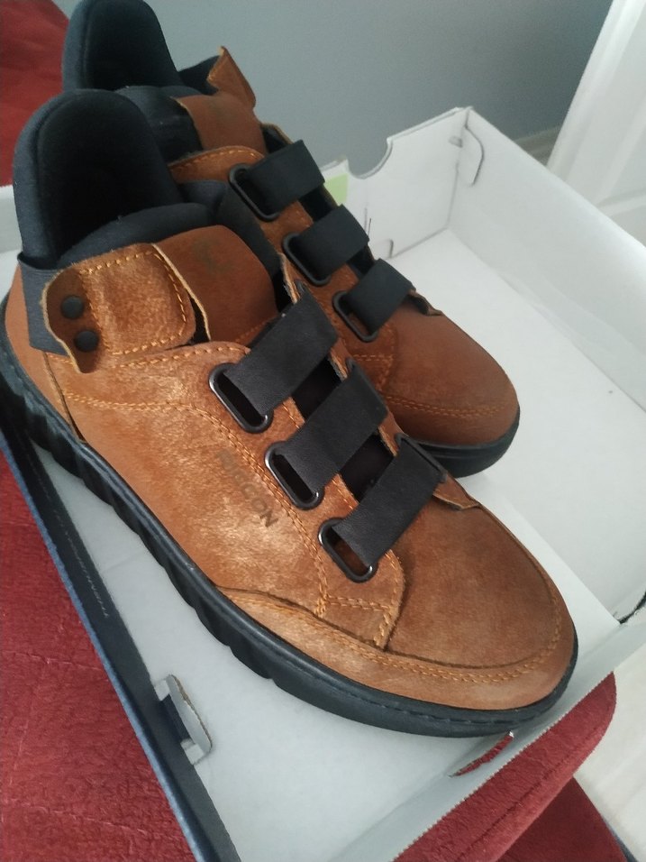 Kahverengi unisex Street Wear ayakkabı - Görsel 2