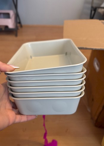 Gri Plastik Saklama Kabı ıkea marka
