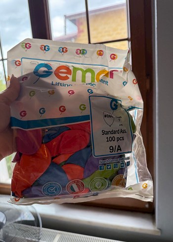 Renkli 100 Parça Standart Parti Balonları - Görsel 2