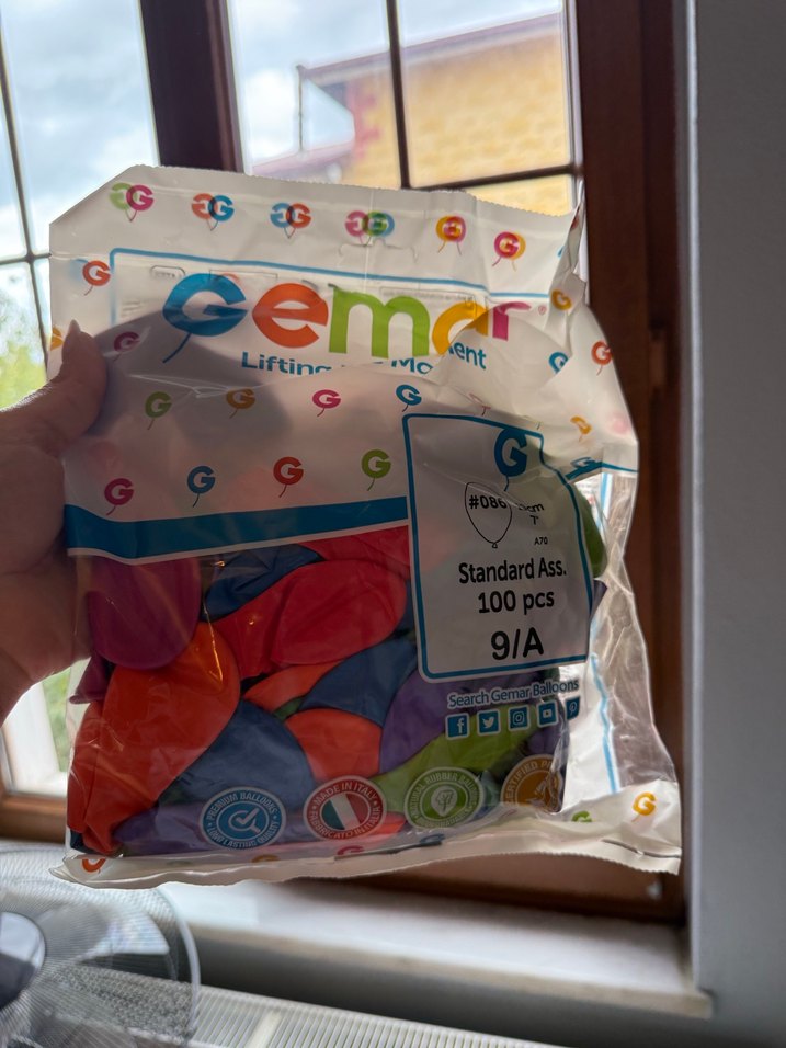 Renkli 100 Parça Standart Parti Balonları - Görsel 2