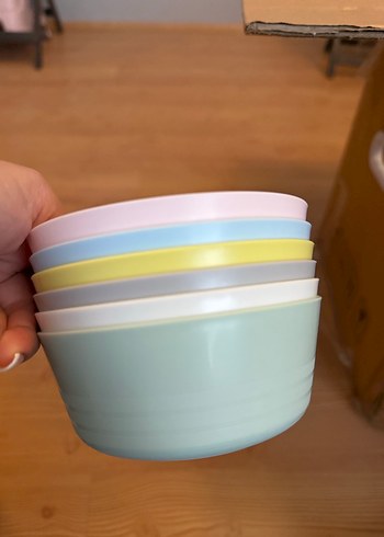 Pastel renk ıkea marka Çocuk tabağı