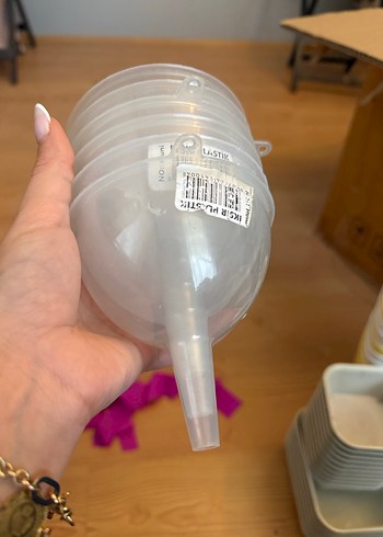 Beyaz Plastik Huni - Görsel 3