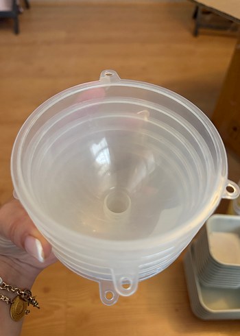 Beyaz Plastik Huni - Görsel 2