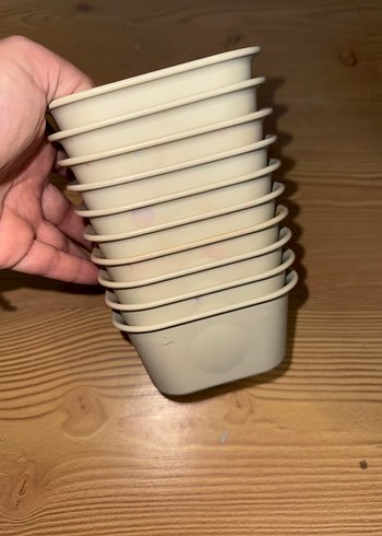 Pastel Beyaz Kare Kap - Görsel 3