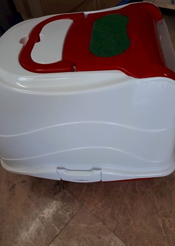 Kırmızı Kapaklı Kedi Tuvaleti - Görsel 2