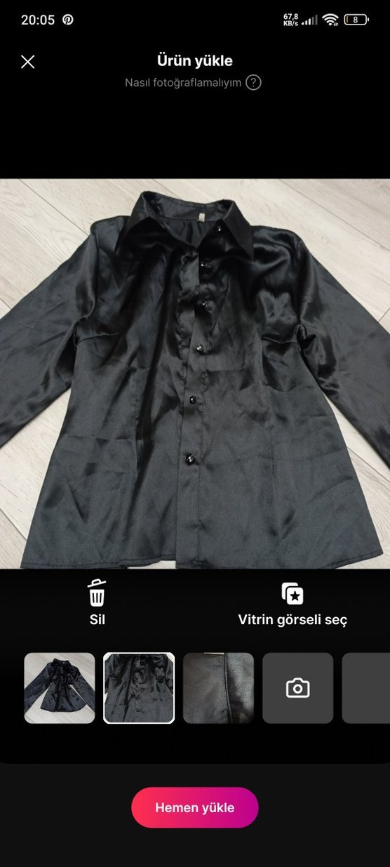 Düğmeli Siyah Gotik Kadın Gömlek - Görsel 2