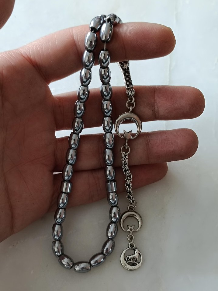 Hematit Tesbih ve Çakı Seti - Görsel 3